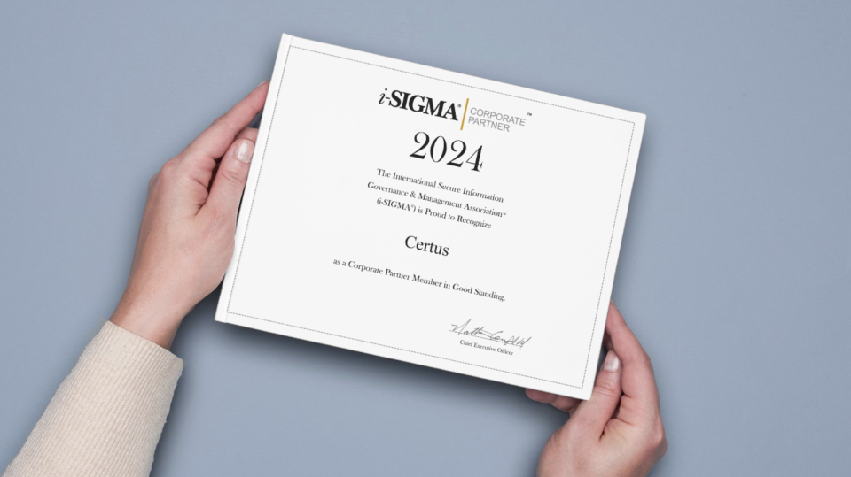 Certus Joins i-SIGMA